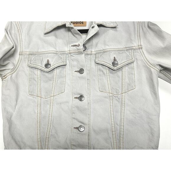 ACNE STUDIOS Women's 1999 Sky Denim Jacket Size 34 (US 2) in Stonewashed - Picture 8 of 12
